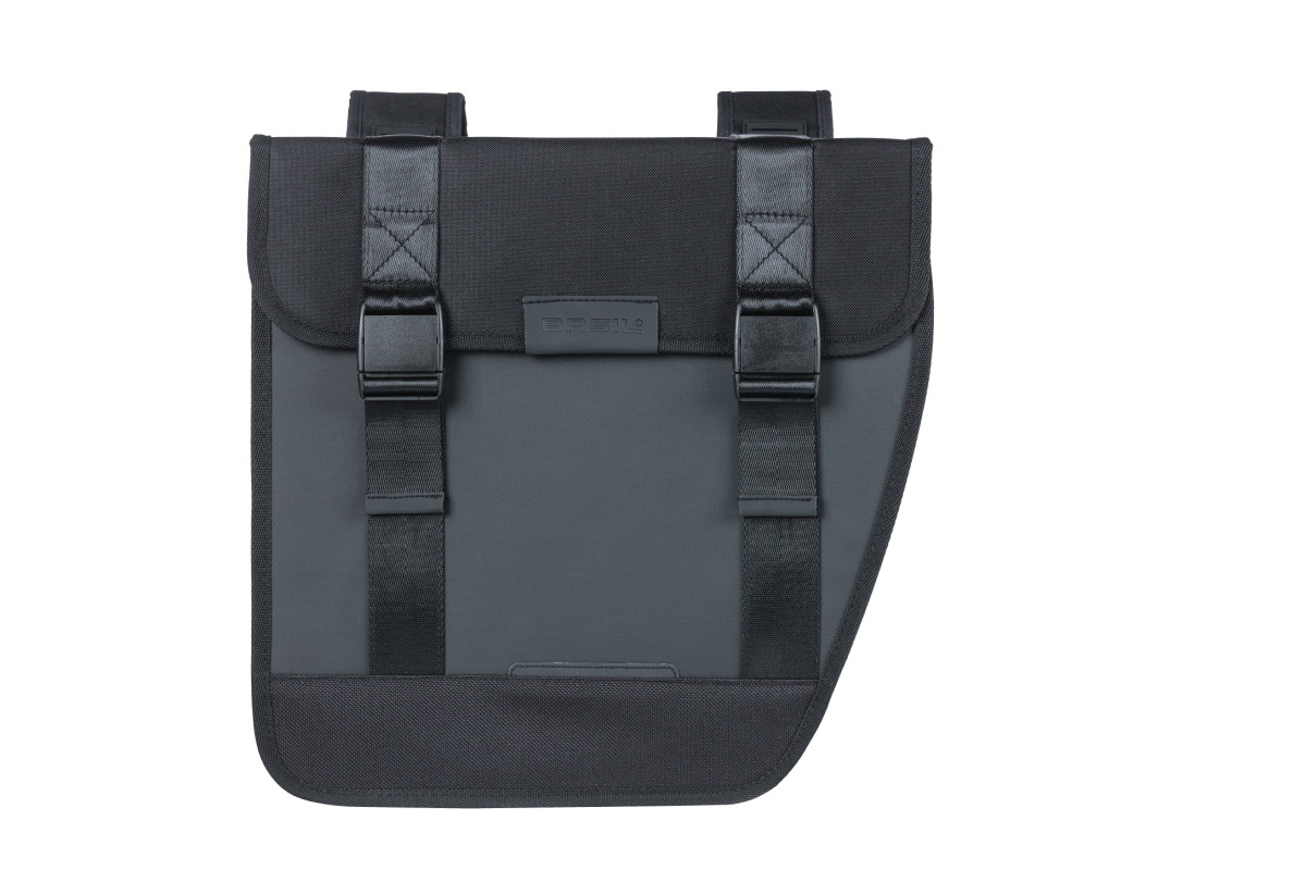 Basil TOUR taskesæt med bro (bagagebærer mont.). Vandtæt, 28 L, 34x14x34 cm. Kan også monteres med MIK, AVS, Uniklip & Racktime adapter.